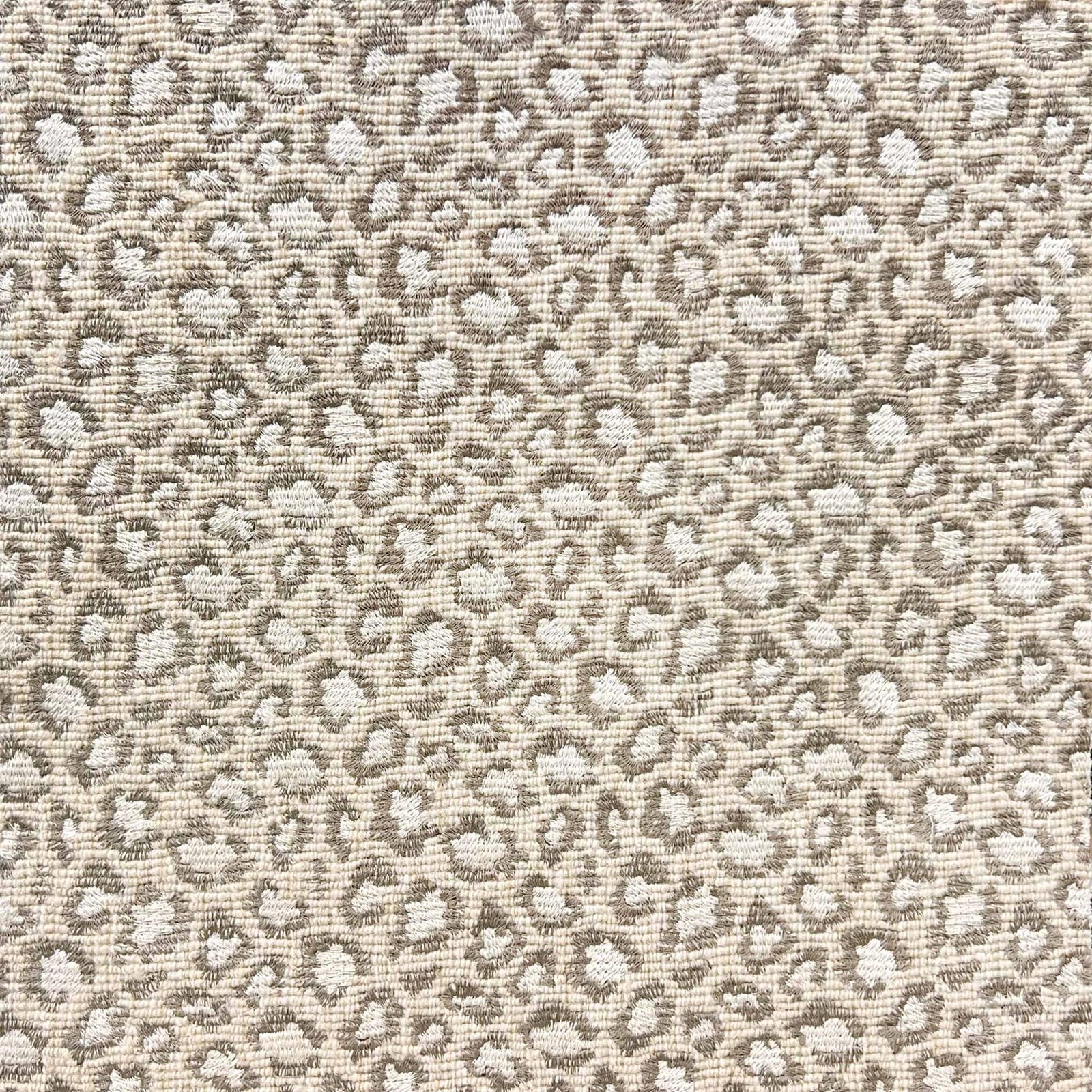 Embroidered Leopard Cappuccino